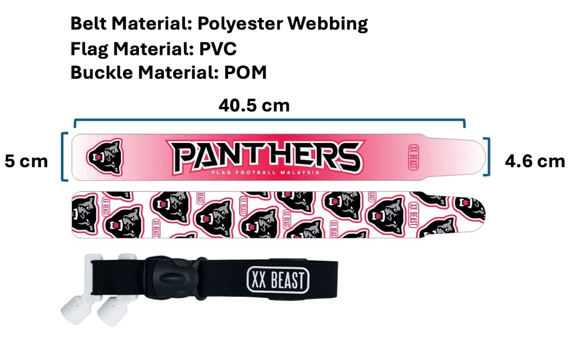 XX BEAST FOOTBALL FLAG